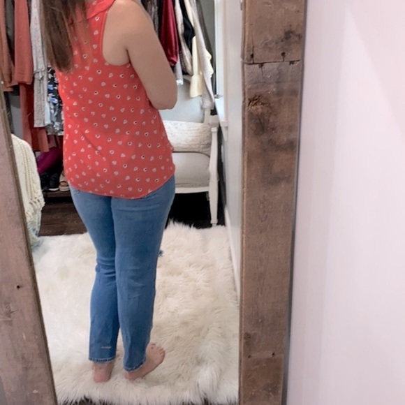 Disney a collection by Lauren Conrad sleeveless top size large heart print top - Picture 5 of 9